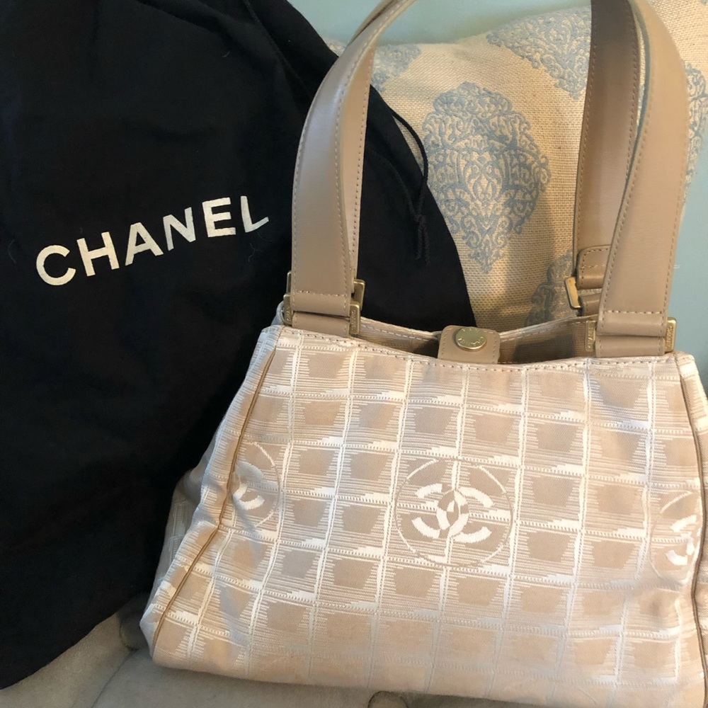 CHANEL ...nylon and leather handbag